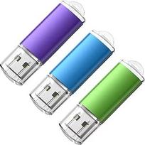 KOOTION USB atmintinės 128GB 3 vnt. USB 2.0 atminties lazdelės USB atminties lazdelės 32G 3 vnt. USB atmintinių rinkinys USB atmintinių rinkinys USB atmintinė 3 vnt. duomenų saugojimo lazdelė Spalvota