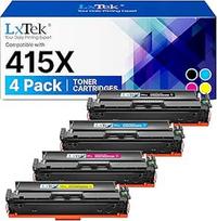 LxTek 415X toneris HP 415X 415A, skirtas HP Color LaserJet Pro MFP M479FDW, skirtas M479fdw toneriui M479fnw M479dw M479fdn M479dw M479fdn M454dw M454dn spausdintuvui W2030X W2031X W2032X W20333 X X W203 0A (4 pakuotės)