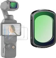NEEWER Magnetinis juodas difuzinis 1/8 filtras, suderinamas su "DJI Osmo Pocket 3", pagerina filmavimą, "Dreamy Cinema Effect" objektyvo filtras, veiksmo kamerų priedai, su 2 ekrano apsaugomis, FL-84