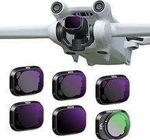 NEEWER ND filtrų rinkinys, suderinamas su DJI Mini 3 Pro, neutralaus tankio filtro dronų objektyvų priedai, 6 pakuotės: CPL ND8 ND16 ND32 ND64 ND128 (aliuminio lydinio rėmelis)