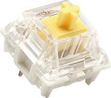 Pakuotė "Gateron ks-9 G PRO" klavišų jungiklių, skirtų mechaninėms klaviatūroms | Plokšteliniai jungikliai | Iš anksto sutepti jungikliai (Gateron PRO Yellow, 90 vnt.)