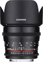 Samyang 50/1.5 objektyvas Video DSLR Nikon F rankinio fokusavimo vaizdo objektyvas 0.8 pavarų dėžė Portretinis objektyvas Juoda