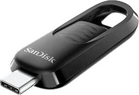 SANDISK Ultra Slider C tipo USB diskas 512GB ištraukiama jungtis USB 3.2 Gen 1 iki 400MB/s - juodas
