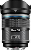 SIRUI Sniper 33 mm AF objektyvas su F1.2, skirtas APS-C fotoaparatams Plačiakampis objektyvas, suderinamas su A5 A6 FX30 ZV-E10 E-Mount, juodas