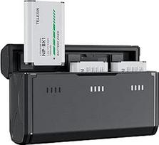 TELESIN 2 pakuočių NP-BX1 akumuliatorius ir 3 kanalų akumuliatoriaus įkroviklis, skirti "Sony" NP-BX1/M8, ZV-1, ZV-1 II, "Cyber-Shot" DSC-HX80, HX90V, HX95, HX99, RX1, RX1R II, RX100 (II/III/IV/V/VA/VI/VII), FDR-X3000, HD R-AS50