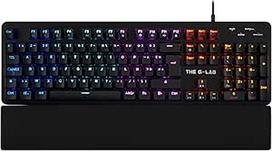 THE G-LAB Keyz Carbon-E RGB mechaninė žaidimų klaviatūra (mėlynas jungiklis) (juoda)