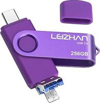 USB atmintinė 256GB, C tipo / mikro USB / USB 3.0 atmintinė, didelės spartos USB 3.0 atmintinė televizoriui / vaizdo įrašui / išorinei duomenų saugyklai, atmintinė su rašikliu išmaniajam telefonui / kompiuteriui / "Galaxy" / "MacBook Pro