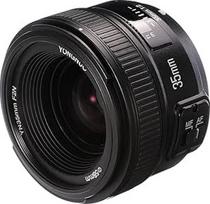 YONGNUO 35 mm F2.0 objektyvas su didele diafragma, skirtas Nikon DSLR fotoaparatams