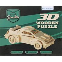 Medinė 3D automobilio dėlionė Speedster