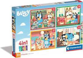 4 Bluey dėlionės (12, 16, 20, 24 detalės)