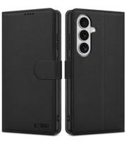 Juodas atverčiamas dėklas Samsung Galaxy S26 telefonui "Tech-Protect Wallet"
