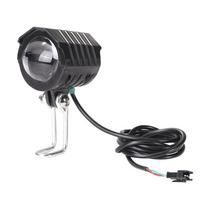 36V 48V 60V Elektrinio dviračio priekinis žibintas su garsiniu signalu 18W 9 LED Elektrinio paspirtuko LED priekinis žibintas Vandeniui atsparus motociklo elektrinio dviračio žibintuvėlis