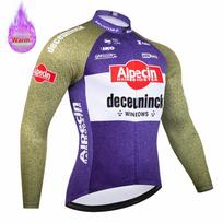 2026 Alpecin Pro Team-Šilto vilnos dviračių drabužių komplektas vyrams, Plento, Kalnų dviračiui, Dviračių drabužiai, MTB Maillot, Žieminis, Naujas S
