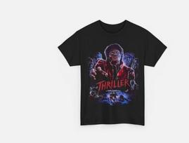 Michael Jackson Thriller MJ T-shirt Unisex Sunkaus Medvilnės T-shirt Unisex T-shirt XL