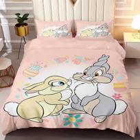 Bambi poros patalynės komplektas Antklodės užvalkalas Dvigulė (Twin) dydžio Komplektai 100% poliesteris 3D vaikų patalynės komplektas 3 dalių 1 antklodės užvalkalas EU Single(135*200cm)3pcs