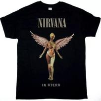 NIRVANA IN UTERO NAUJI Vintažiniai Unisex Marškinėliai XXXL