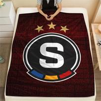 1 vnt. AC Sparta Praha spaudinio flanelinis pledas, aukštos kokybės, visų sezonų, namų dekoras, šiluma ir komfortas, puikiai tinka Kalėdų dovanoms 80cm x 120cm