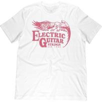 Ernie Ball '62 elektrinės gitaros marškinėliai MD Balti L balta