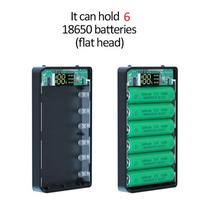 6X18650 Baterijų Įkroviklio Dėžutė Power Bank Dėklas 18650 Baterijų Įkrovimo Dėžutė Mobiliajam Telefonui Įkrauti, Standartinis Įkrovimas Juoda China Mainland