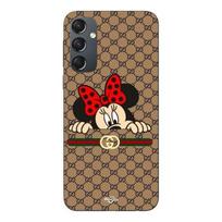 Telefono dėklas - MANIACASE - Galaxy A54 - Silikoninis - Minkštas - Minnie Gucci juoda