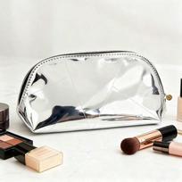 YSL makeup bag, silver metallic handbag and storage bag balta