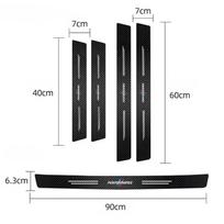 -5 vnt. Automobilio slenksčio lipdukai Anti Scratch Decals Protector For BMW M 1 2 3 5 7 Series iX3 G30 G32 F20 F10 F07 E46 E90 E92 E60 E3 5Pcs BMW