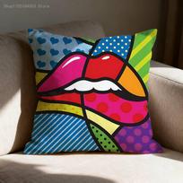 B-BrittoES Laimingosios meno judėjimo užvalkalas pagalvei 50x50cm 40x40cm 55x55cm 45x45cm 30x30cm kvadratinei miegamojo pagalvei 30cmx30cm