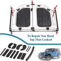 17 VNT. Kieto Stogo Sandariklių Rinkinys Jeep Wrangler JK 2007-2017 Automobiliui Kieto Stogo Putplasčio Blokuotojas Remonto Sandariklių Rinkinys Interjero Formavimo Elementų Priedai 17PCS