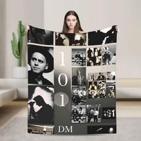Depeches Band Mode  Warm Soft Blanket  Travel Office Plush Bedding Throws Comfortable Outdoor Flannel Bedspread Sofa Bed Cover 30x40in
