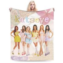 Katseye Kpop Muzika Šilta Minkšta Antklodė Vaikams Pliušinė Mėtoma Antklodė Pūkuota Namų Dekoras Flanelinis Patalynės Užtiesalas Sofos Lovoje Dangalas 30x40in