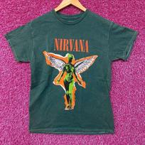 Nirvana In Utero Albumas Grunge Grupės Žalia Marškinėliai XL