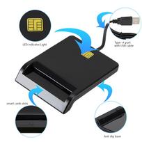 Nešiojamas USB 2.0 išmaniųjų kortelių skaitytuvas banko kortelėms IC/ID EMV DNIE ATM CAC SIM kortelių klonavimo jungtis Kortelių skaitytuvas Windows Linux sistemoms China Mainland