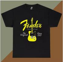 Vyriškas t-shirt fender telecaster sunkaus medvilnės marškinėlis Unisex T-Shirt XXXL