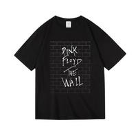 Pink Floyd Dark Side of The Moon Albumo Viršelis Marškinėliai Viršutiniai Drabužiai Vintage Vyrams Moterims Dydeli Medvilniniai Drabužiai Hip Hop Unisex Marškinėliai Drabužiai S