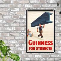 Retro Guinness Alaus Metalinis Skardos Ženklas 8x12 Colių Pub Sienos Menas Baro Dekoracija Vyriška Urvelio Plokštelė įvairiaspalvis
