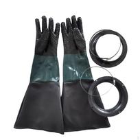 65cm Sandblasting Gloves, with Clamp Hoop Industry Work Gloves Protection for XL