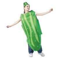 Juokingas agurko cosplay kostiumas, suaugusiems Adult size žalia
