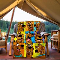 1 vnt. Scooby-Doo lauko pledas, lengvas flanelinis, minkštas ir šiltas, visų sezonų, laukui, stovyklavimui, svetainei, biurui, L1106017 80x120cm