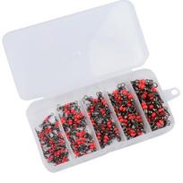 100-Piece Sea Fishing Swivel Box Set: Three-Way Swivels, Connector Rings, Lure Bead Splitters, Tackle Accessories