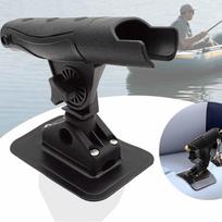 Kayak & Inflatable  Rod Holder – Fishing Rod Bracket with Fixed Base, Fish Finder Installation,  Gear One Size juoda