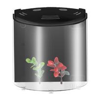 DC 5V 5L USB Aquariums Half Moon Aquarium Acrylic Large Capacity Desktop Aquatic Fish Pet Supplies Mini LED Fish Tank juoda