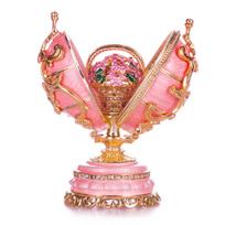Faberge stiliaus kiaušinis Pavasarinės gėlės