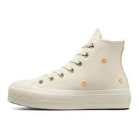 Converse Chuck Taylor All Star Lift Platform Hi Perliniai Drobė Natūrali Dramblio Kaulo Moteriški 36.5