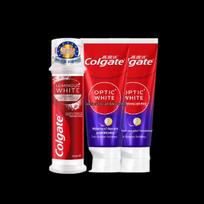 Colgate Optic White Pompelės Balinantis Dantų Pastos Rinkinys