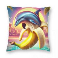 Italian Brainrot Meme Tralalero Tralala Pillowcase Soft Polyester Cushion Cover Decor Brr Brr Patapim Pillow Case Cover 12x12Inch