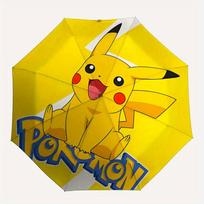 1 vnt. Pikachu Pokémon Vėjui atsparus automatinis skėtis, lengvas moterims/vyrams, puiki Kalėdų dovana a0811186