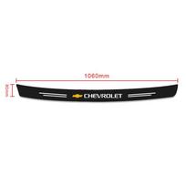 Anglies pluošto automobilio bagažinės galinio buferio lipdukas apsauginė plokštelė Chevrolet Captiva Colorado Cruze Spark Malibu automobiliui