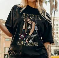 Avril Lavigne Didžiausių Hitų Turas 2024 Marškinėliai, Avril Lavigne, Avril Lavigne Roko Unisex Marškinėliai XXXL