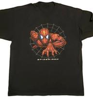 Retas NAUJAS 2002 m. Žmogaus-voro filmo reklaminis marškinėlis Marvel Comics pakartotinis spausdinimas Unisex marškinėlis S