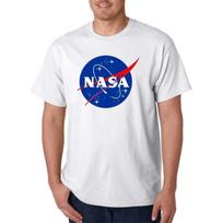 Gildan NASA Mėsos kukulio logotipas Balti, Juodi, Pilki marškinėliai S balta